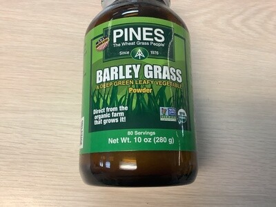 PINES Barley Grass Powder 100% 10 ounce