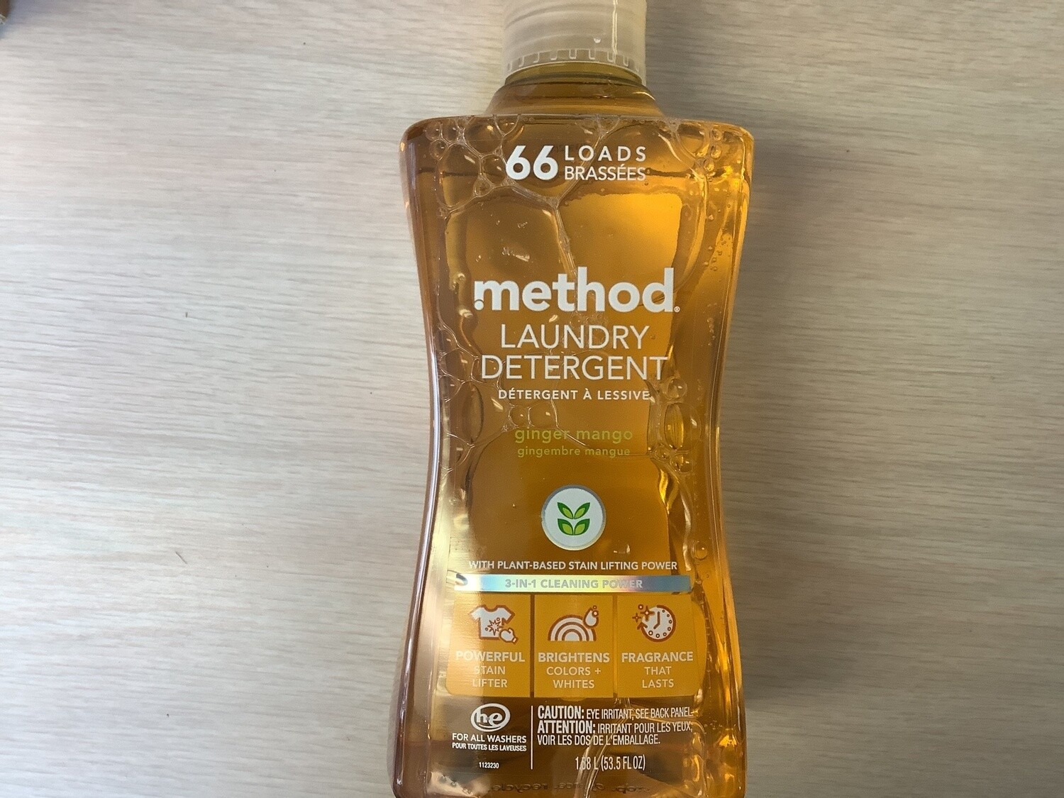 METHOD LAUNDRY DETERGENT GINGER MANGO 53.5 FO