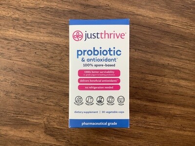 JUST THRIVE PROBIOTIC &amp; ANTIOXIDANT 30 VEG CAPS