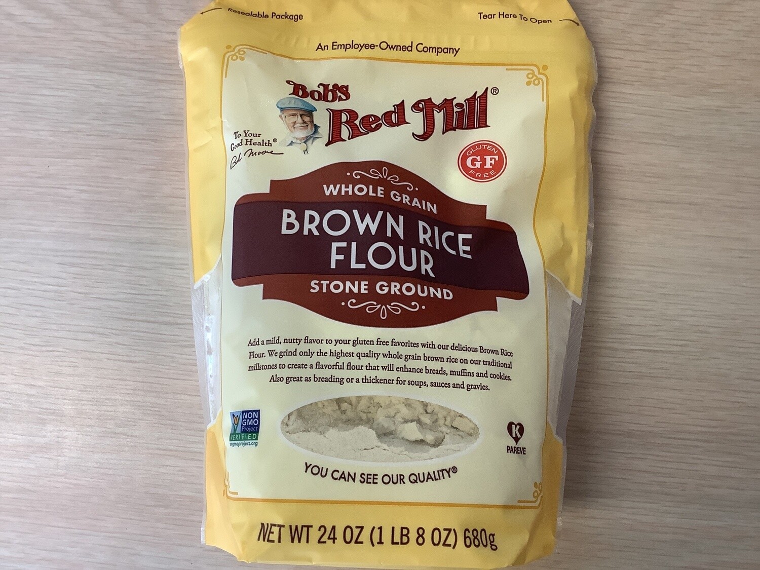 BOBS RED MILL FLOUR RICE BROWN GLUTEN FREE 24 OZ