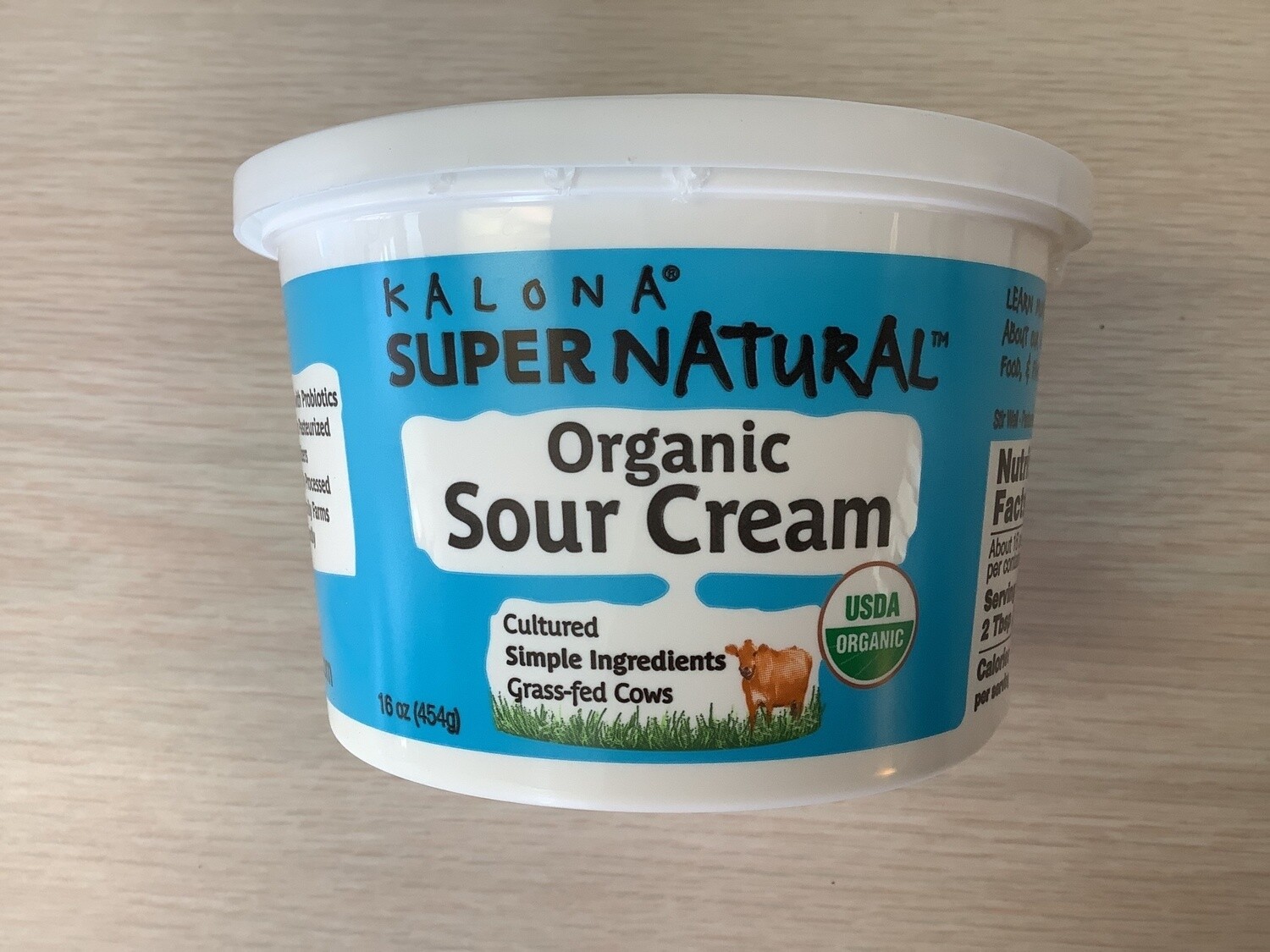 KALONA SUPERNATURAL ORGANIC SOUR CREAM 16 OZ REFRIGERATED