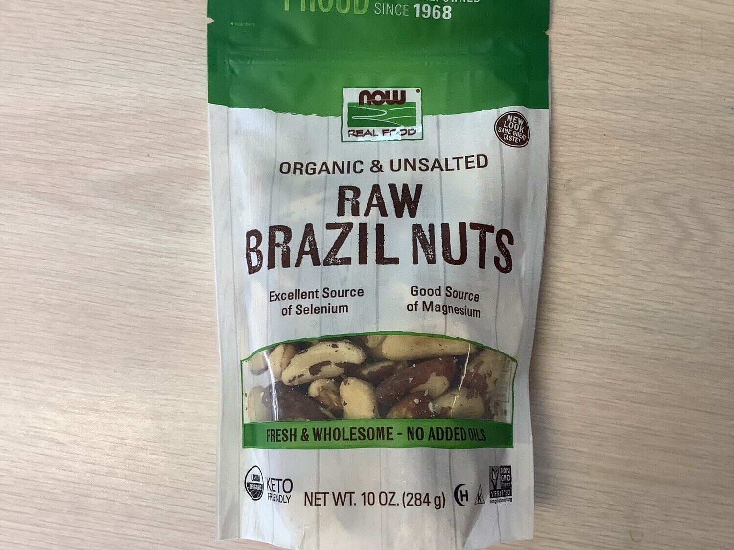 NOW ORGANIC BRAZIL NUTS, RAW 10 OZ.
