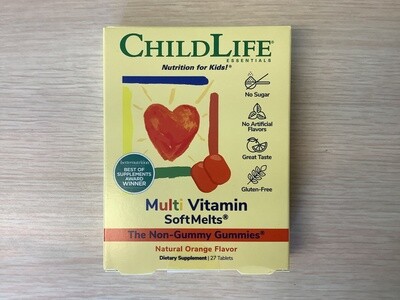 CHILDLIFE Multi Vitamin Softmelts Orange 27 tab