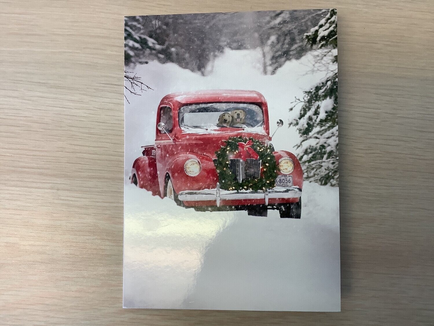 AVANTI CARD CHRISTMAS OLD FASHIONED TRUCK