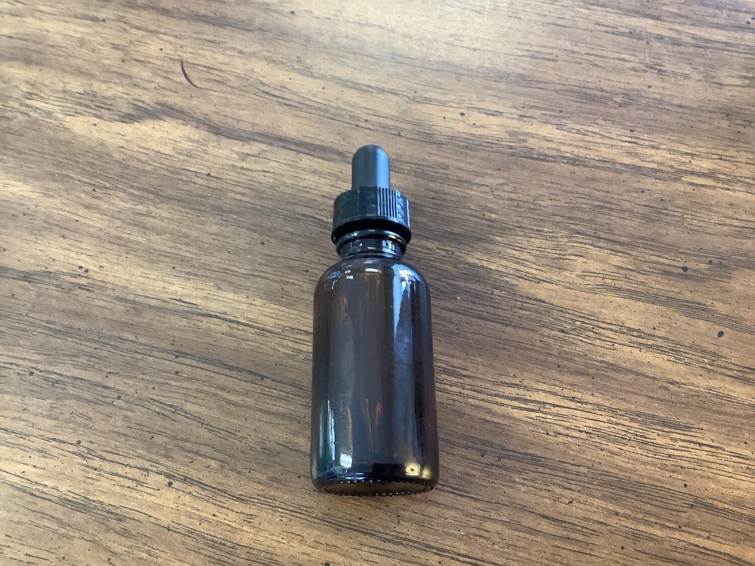 Empty 1oz. AMBER GLASS BOTTLE + DROPPER