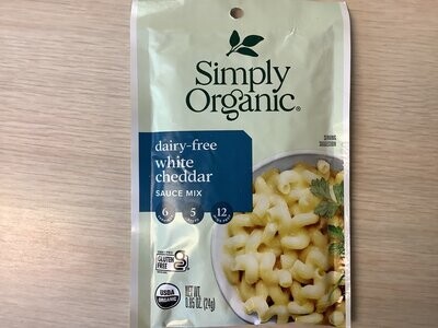 SIMPLY ORGANIC DAIRY-FREE WHITE CHEDDAR SAUCE PACKET .85 OZ
