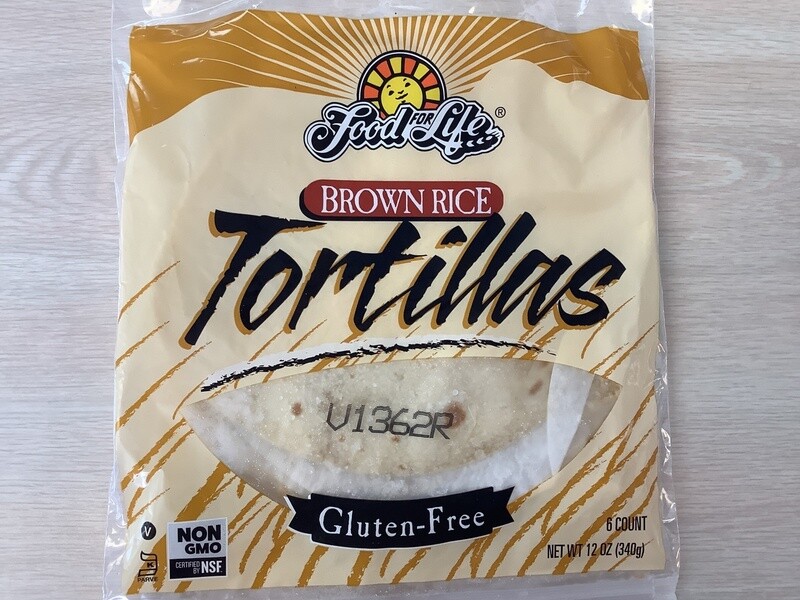 FOOD FOR LIFE TORTILLA BROWN RICE WF GLUTEN FREE 12 OZ