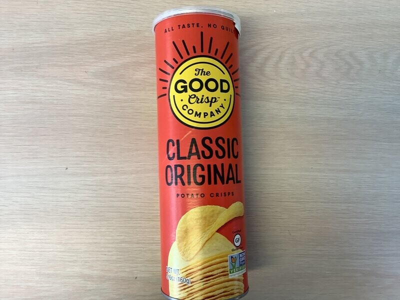 THE GOOD CRISP COMPANY POTATO CRISPS ORIGINAL GLUTEN FREE 5.6 OZ