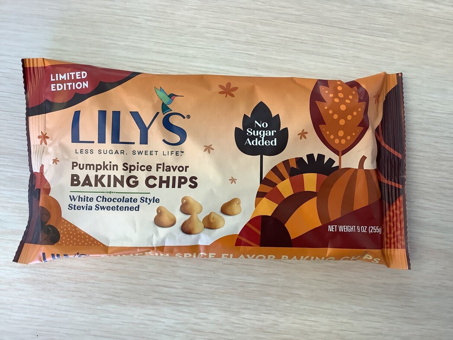 LILYS BAKING CHIPS PUMPKIN SPICE 9 OZ