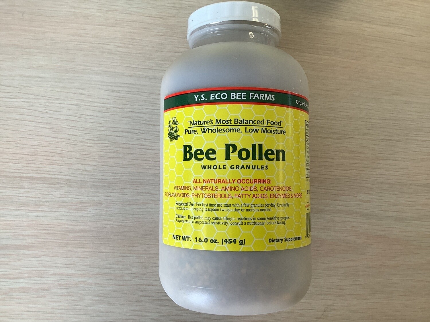 YS ECO BEE FARM Low Moisture Bee Pollen 16.0 oz