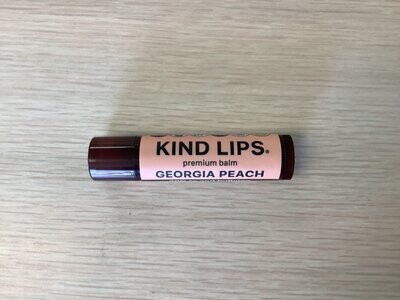 KIND LIPS PREMIUM LIP BALM GEORGIA PEACH ORGANIC .15 OZ