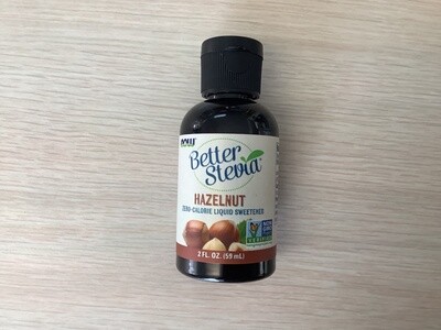 NOW BETTER STEVIA HAZELNUT LIQUID 2 OZ