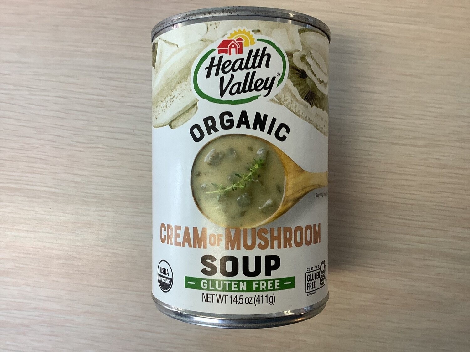 HEALTH VALLEY SOUP CREAM OF MUSHROOM GLUTEN FREE 14.5 OZ