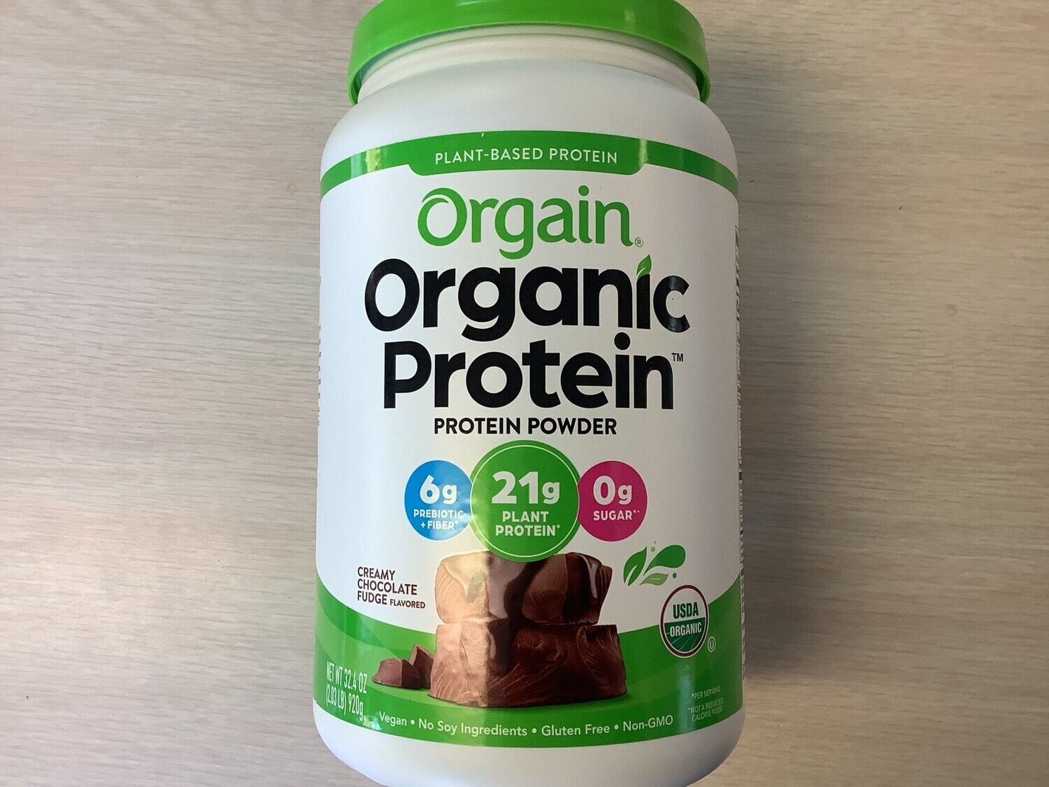 ORGAIN ORGANIC PROTEIN POWDER CREAMY CHOCOLATE FUDGE VEGAN 2.03 LB