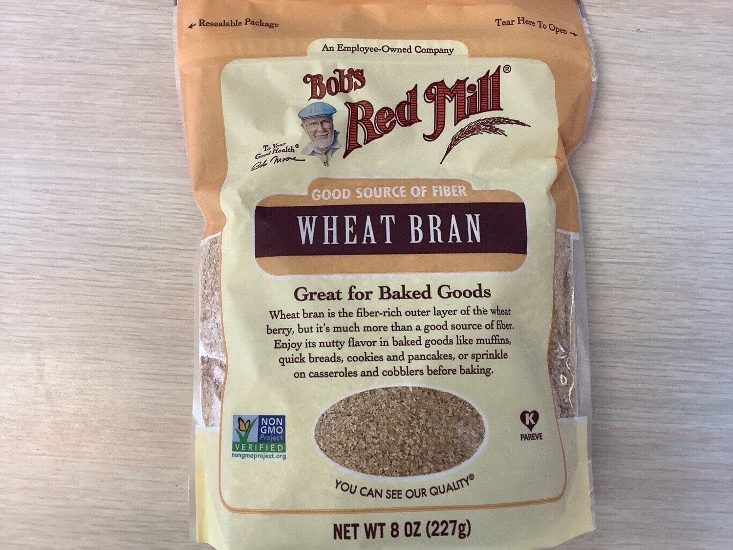 BOBS RED MILL WHEAT BRAN 8 OZ