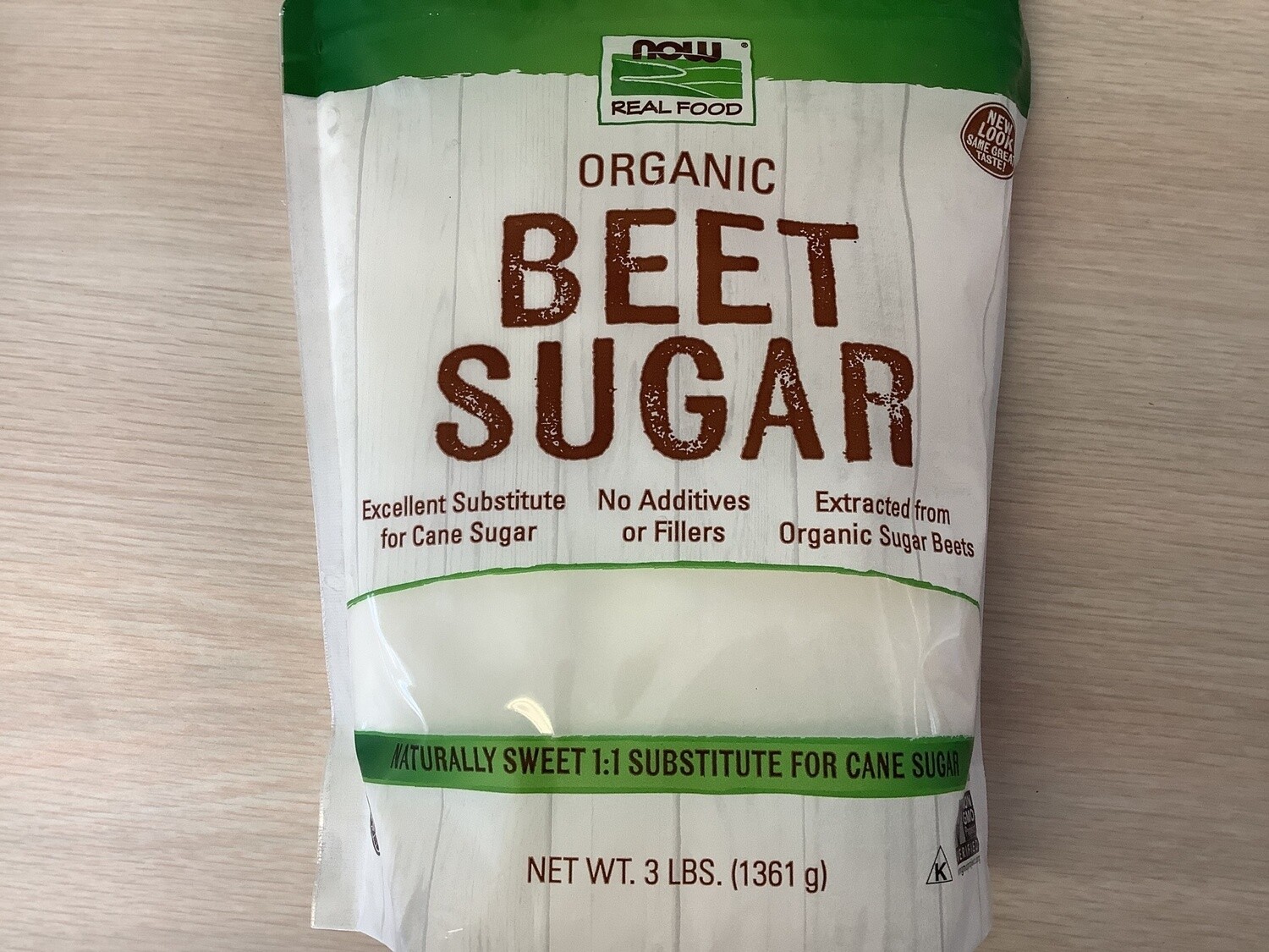 NOW ORGANIC BEET SUGAR 3 LB