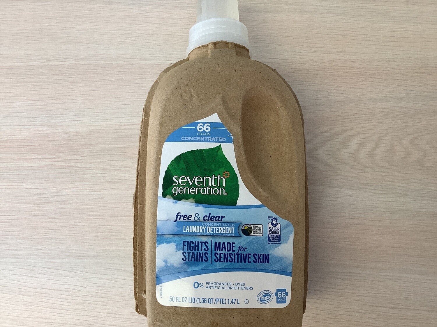 SEVENTH GENERATION LAUNDRY DETERGENT LIQUID FREE N CLEAR 4X 50 OZ