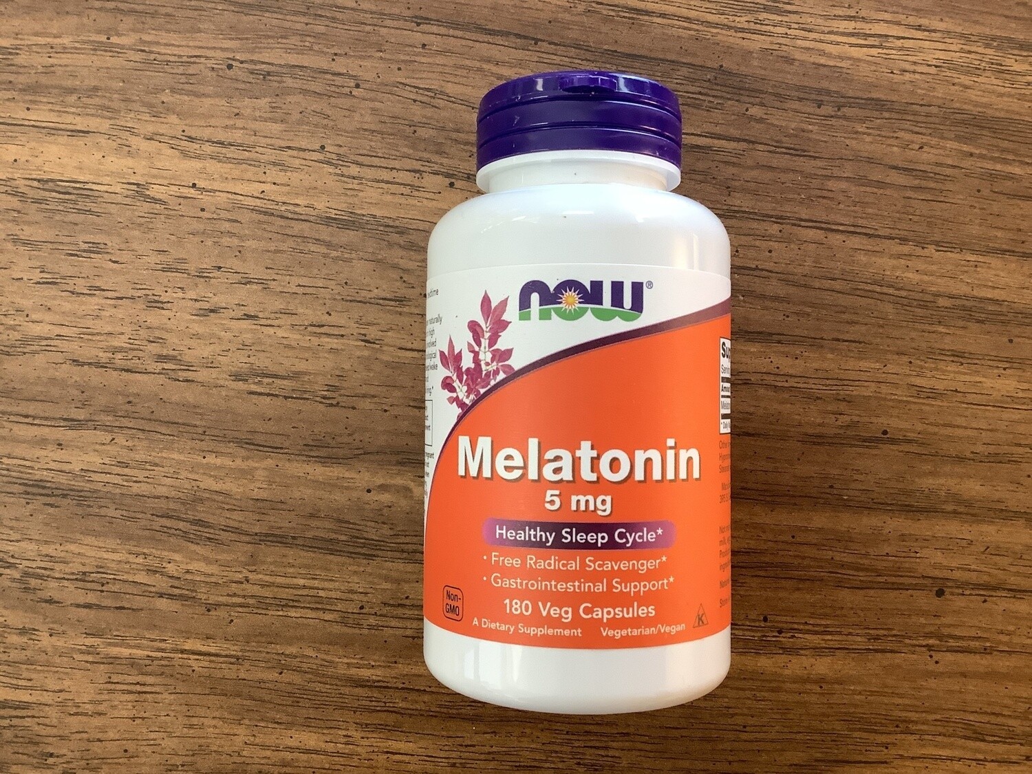 NOW MELATONIN 5mg VCAPS  180 VCAPS