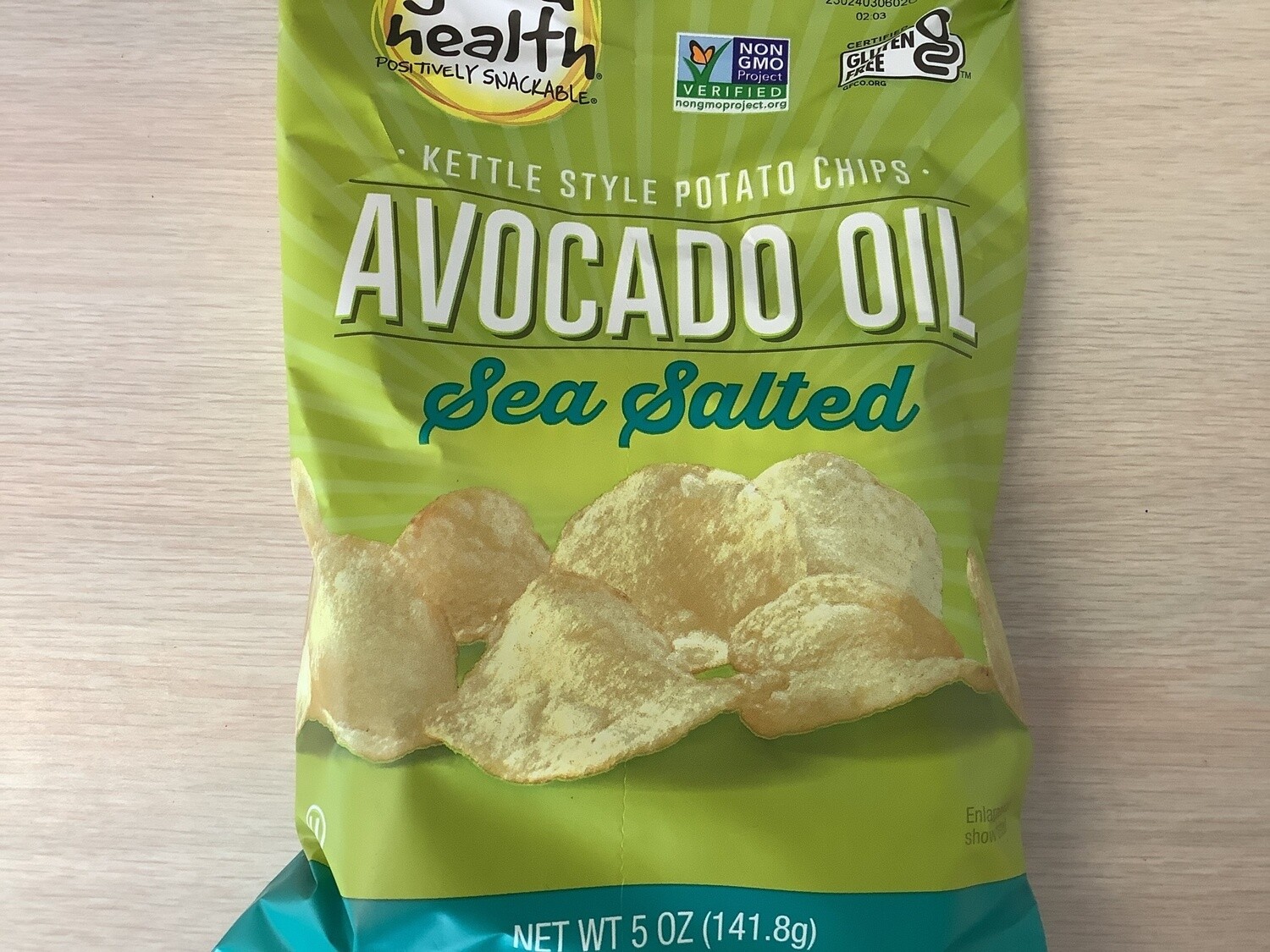 GOOD HEALTH POTATO CHIPS AVOCADO SEA SALT 5 OZ