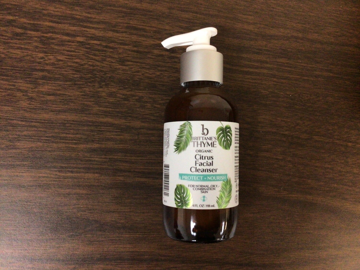 BRITTANIES THYME ORGANIC CITRUS FACIAL CLEANSER 4ozs