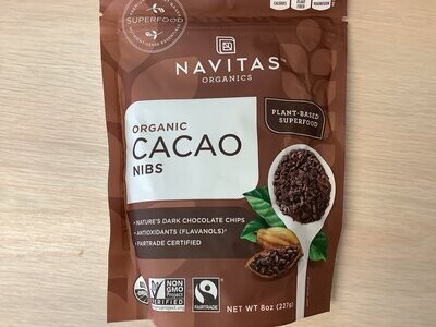 NAVITAS CACAO NIBS ORG 8 OZ