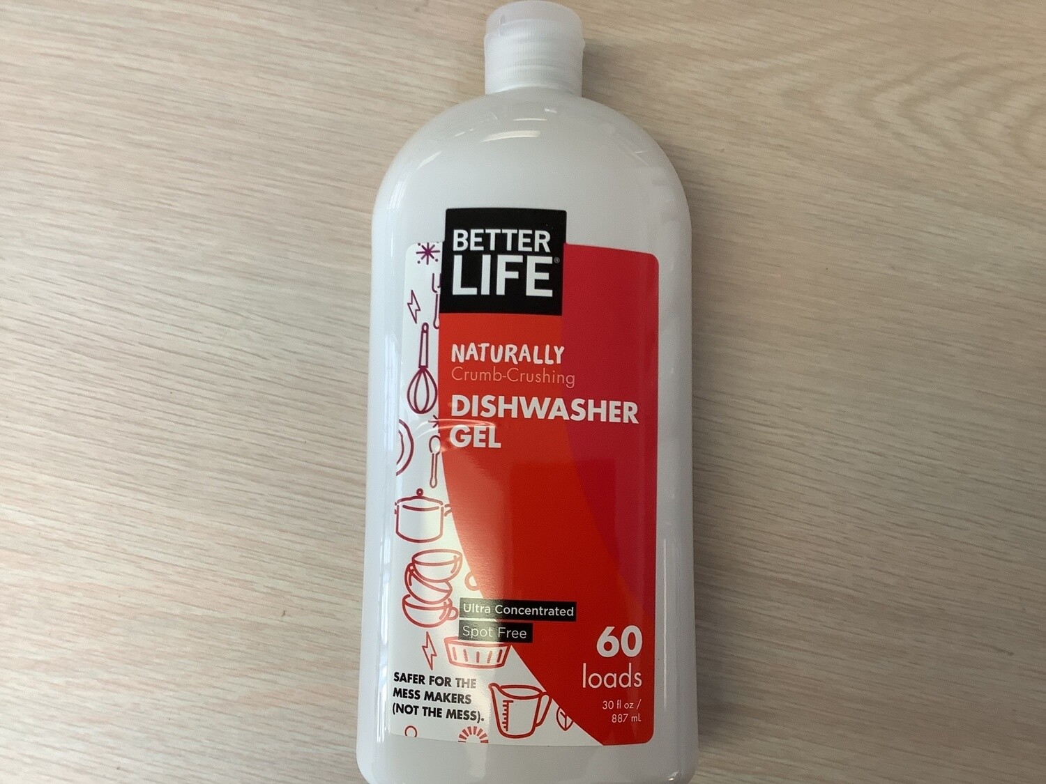 BETTER LIFE DISHWASHER GEL DETERGENT 30 OZ