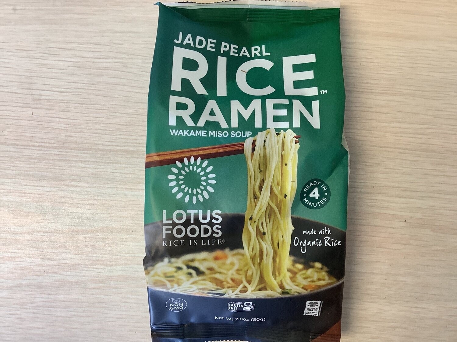 LOTUS FOODS RAMEN MISO JADE RICE 2.8 OZ