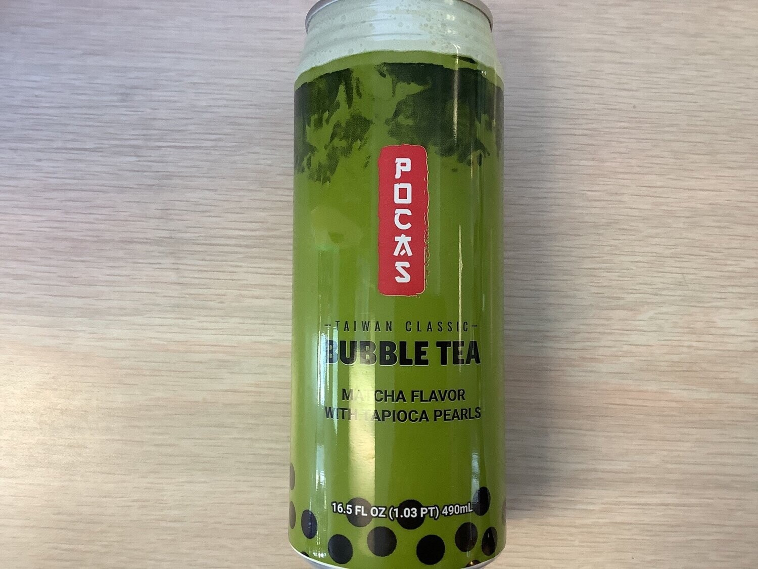 POCAS BUBBLE TEA MATCHA 16.5 OZ