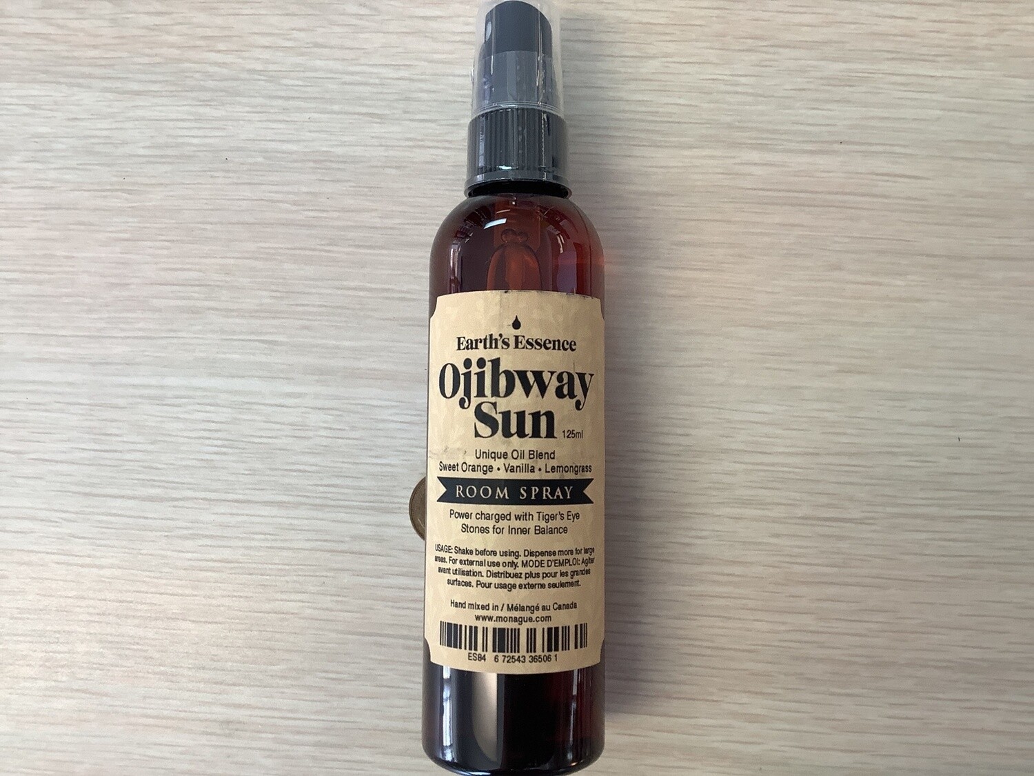 MONAGUE EARTHS ESSENCE ROOM SPRAY - OJIBWAY SUN 125 ml