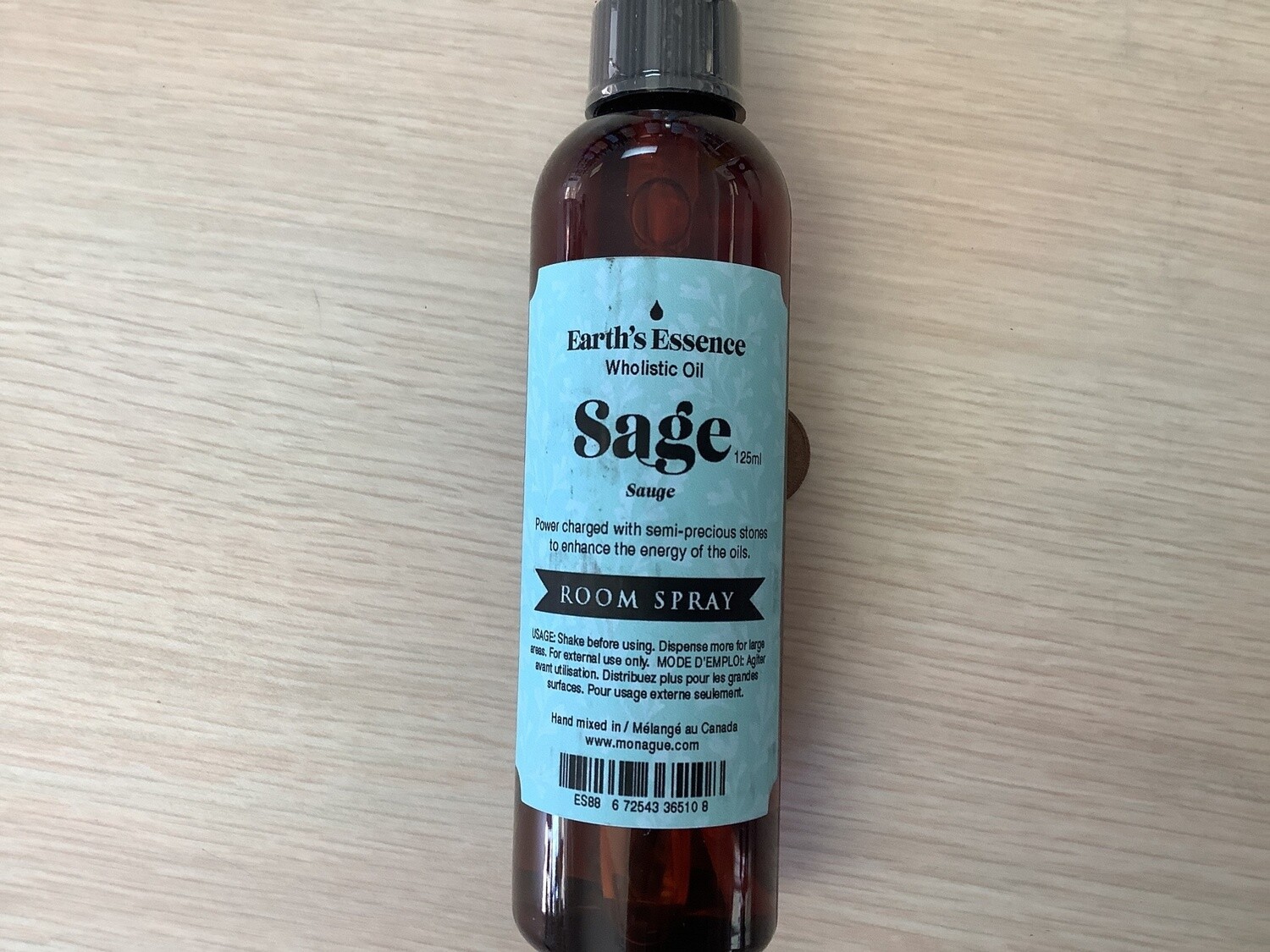 MONAGUE EARTHS ESSENCE WHOLISTIC ROOM SPRAY - SAGE 125 ml