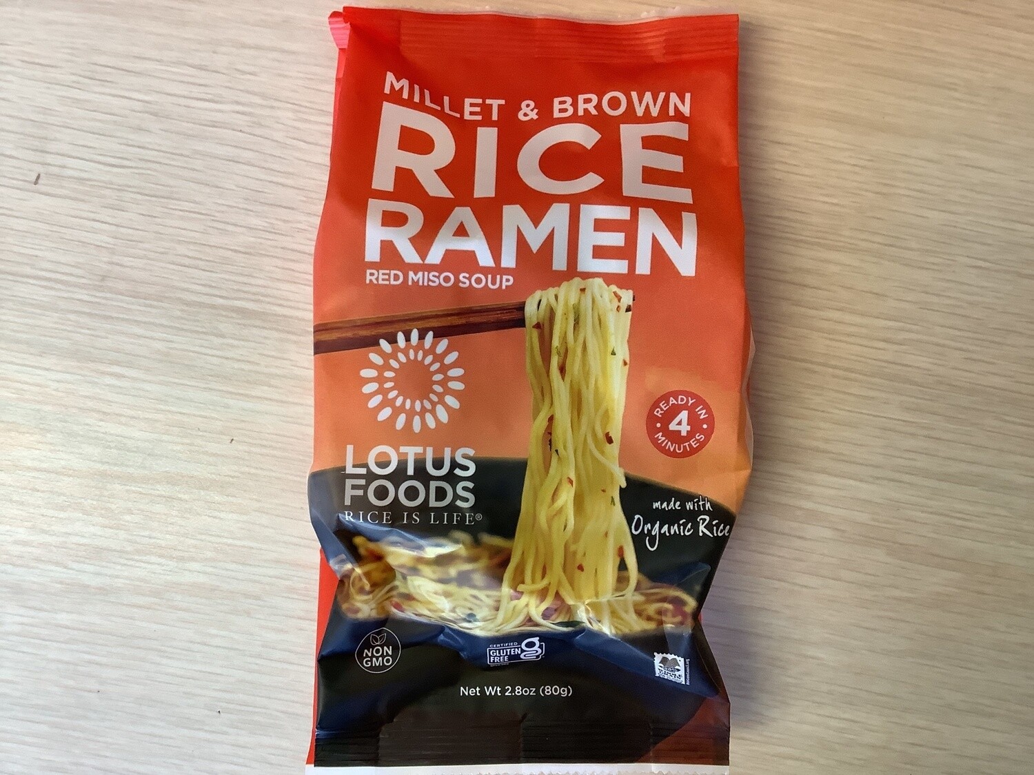 LOTUS FOODS RICE RAMEN RED MISO MILLET BROWN RICE 2.8 OZ