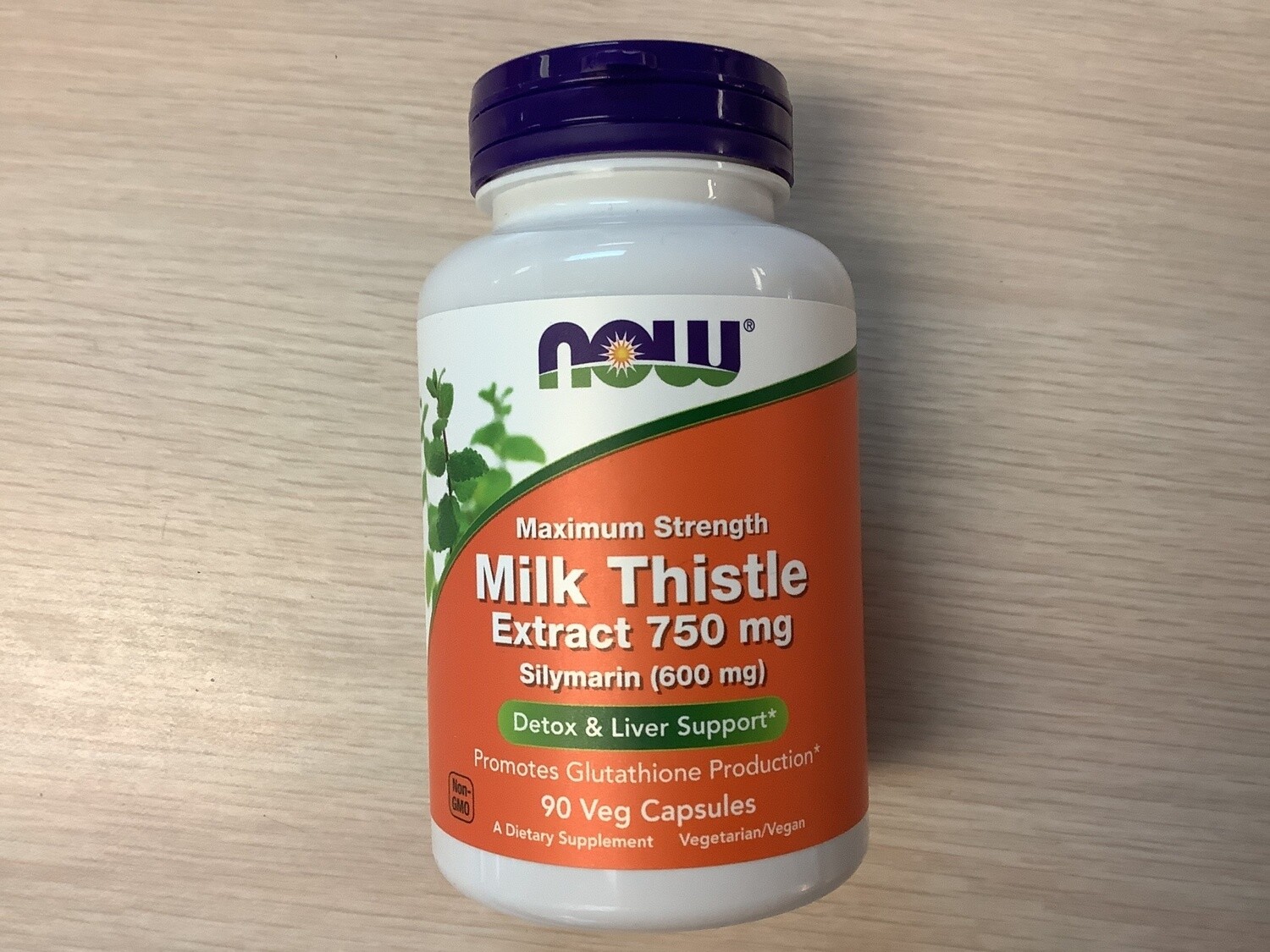 NOW MILK THISTLE EXTRACT 750 MG SILYMARIN (600 MG) 90 VEG CAPS
