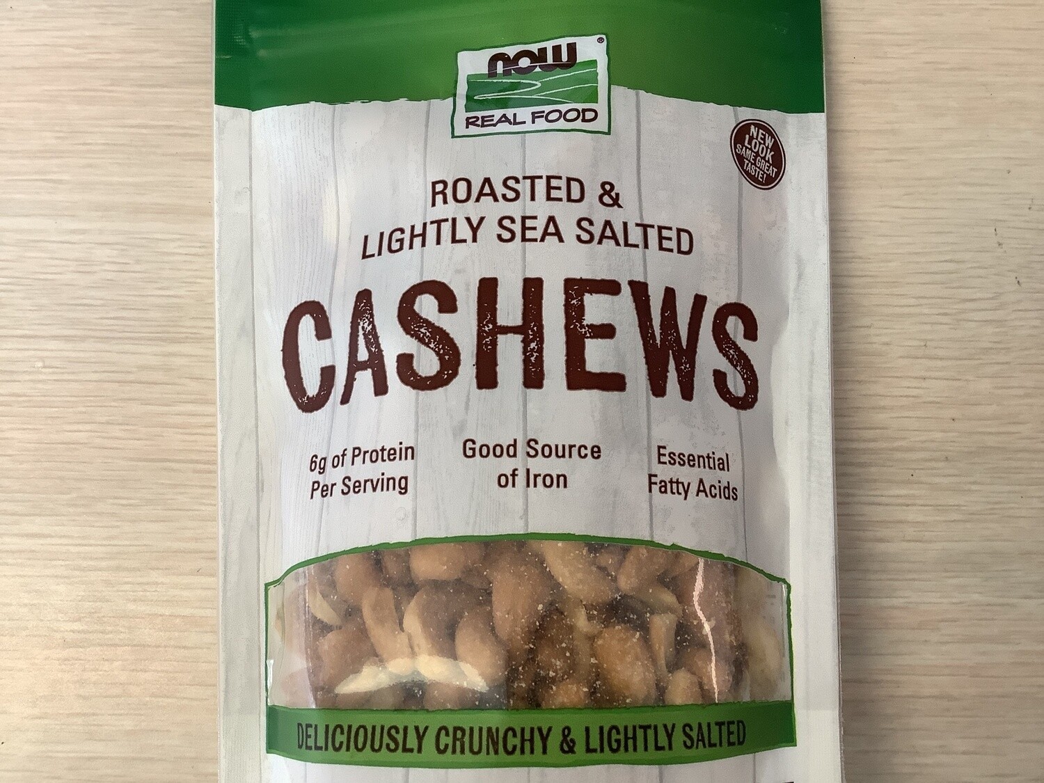 NOW CASHEWS ROASTED &amp; SALTED 10 oz