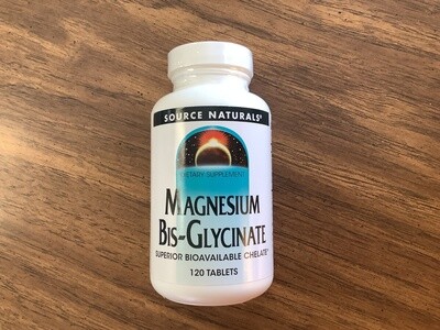 SOURCE NATURALS Magnesium Bis-Glycinate 120 tablet
