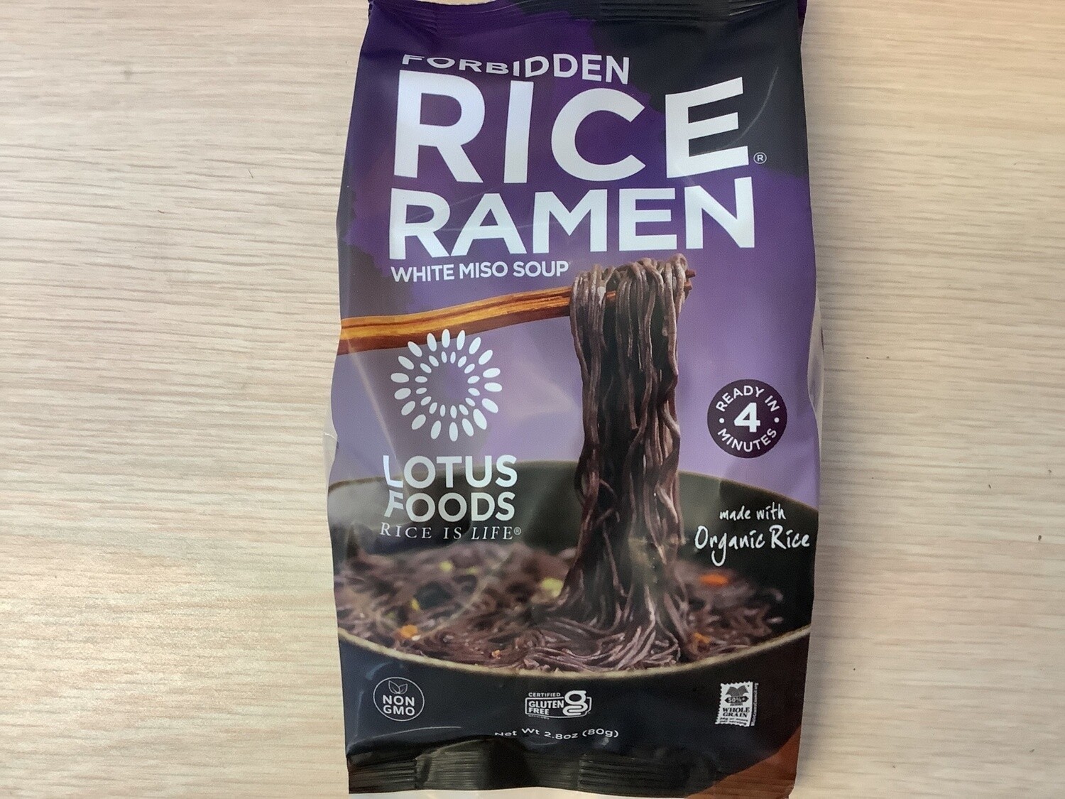 LOTUS FOODS RAMEN MISO FORBIDDEN RICE 2.8 OZ