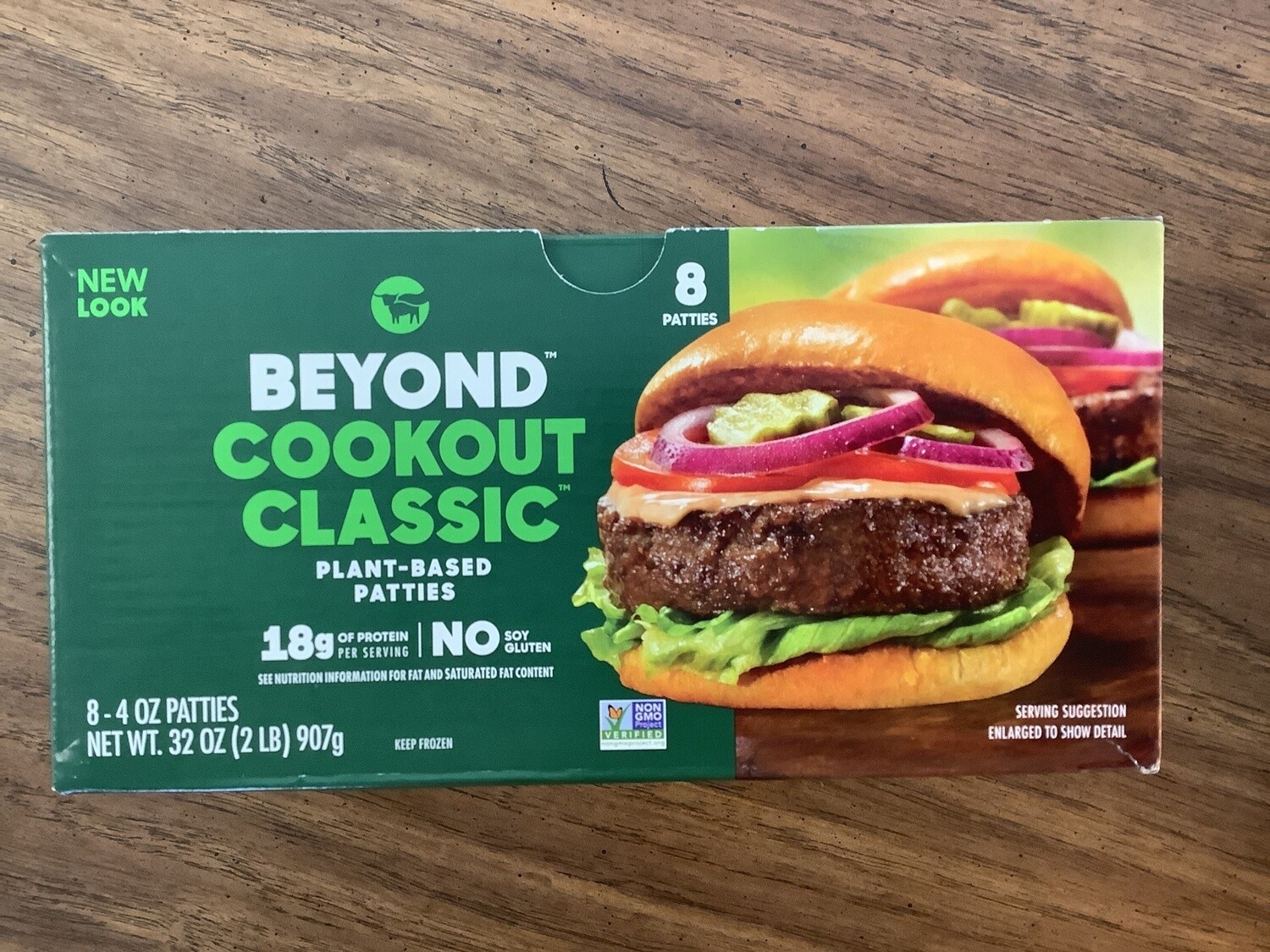 BEYOND MEAT PLANT-BASED BURGER COOKOUT 32 OZ (8 - 1/4 LB PATTIES) FROZEN
