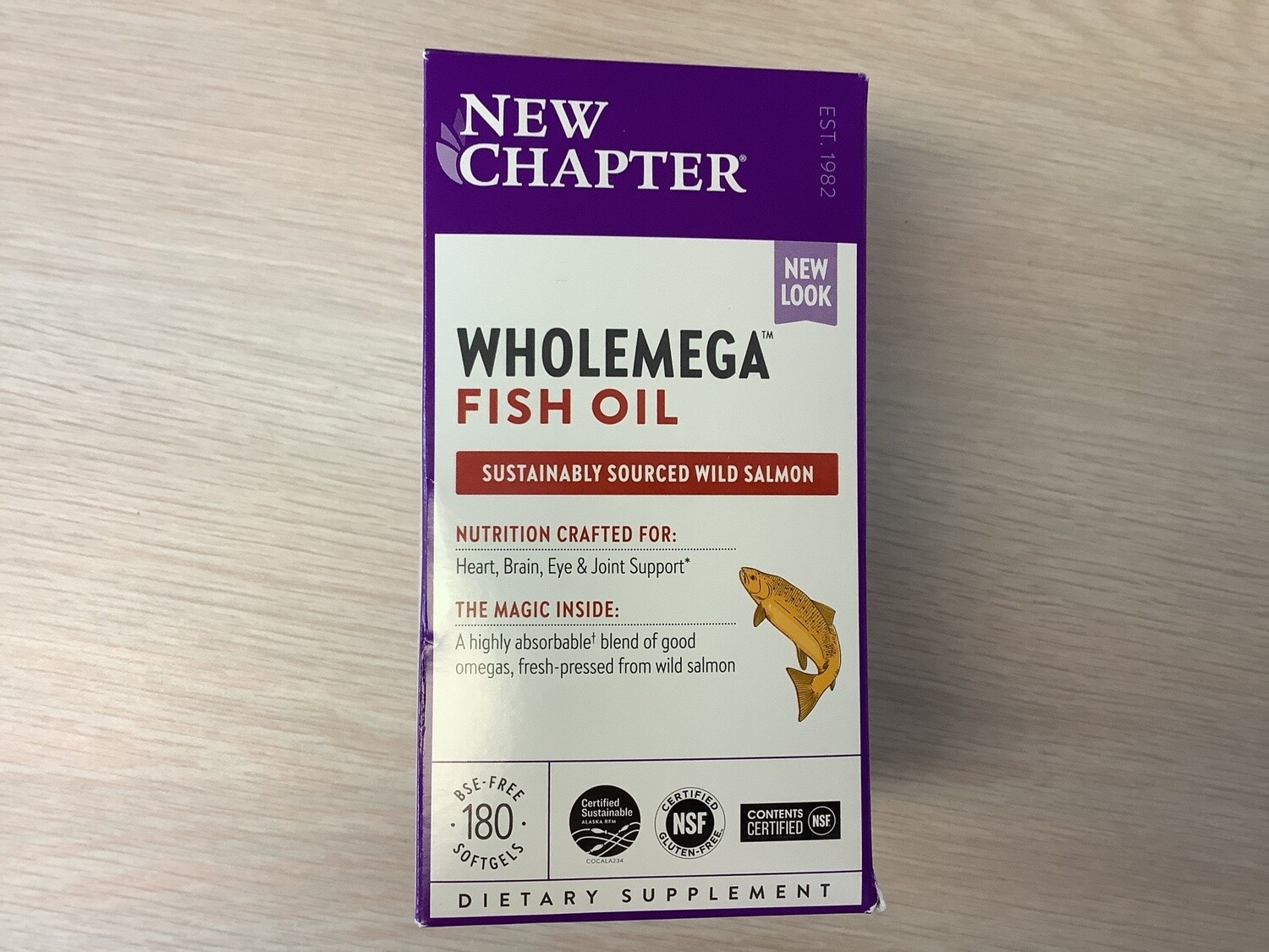 NEW CHAPTER Wholemega Whole Fish Oil 180 sg