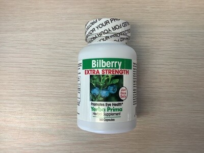 YERBA PRIMA Bilberry Extra Strength 160 mg 50 capsule