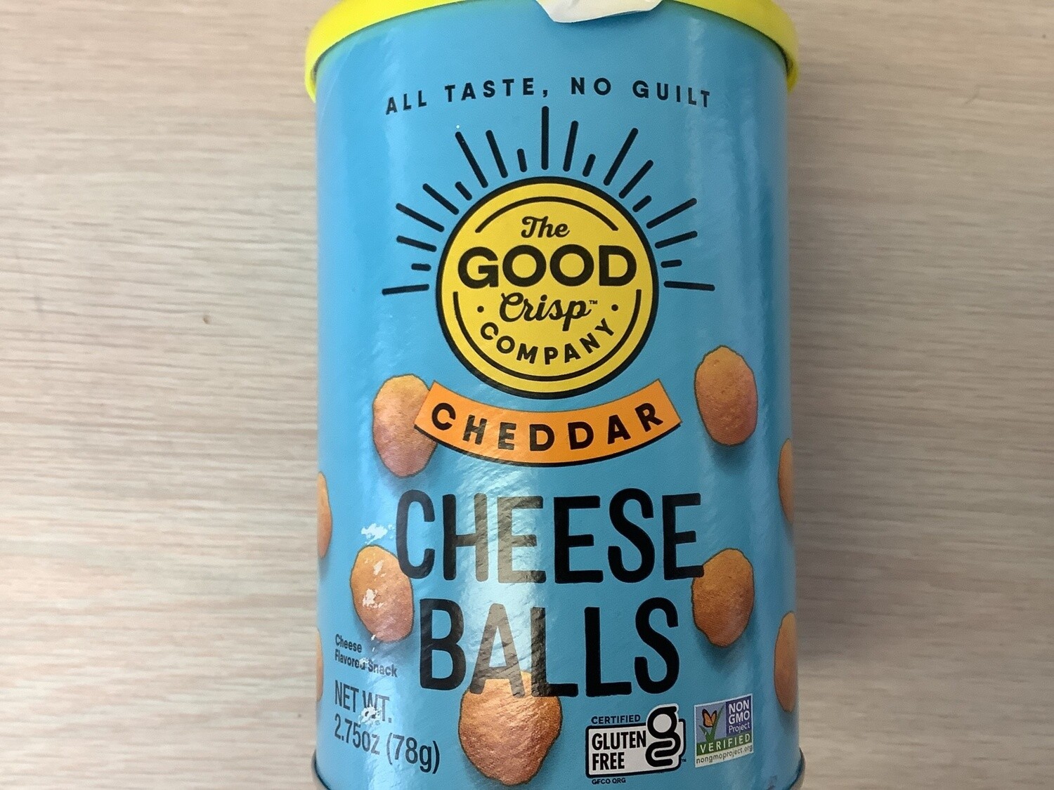 THE GOOD CRISP COMPANY CHEESE BALLS CHEDDAR 2.75 OZ