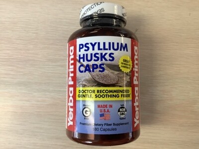YERBA PRIMA PSYLLIUM HUSKS FIBER 180 GEL CAPS