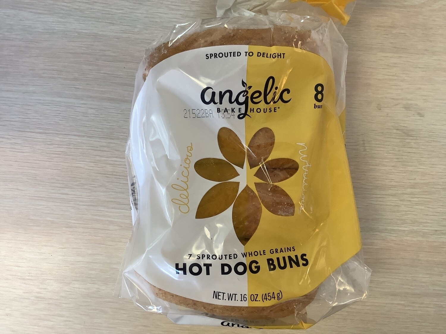 ANGELIC BAKEHOUSE BUNS HOT DOG SPROUTED 7 GRAIN 16 OZ FROZEN