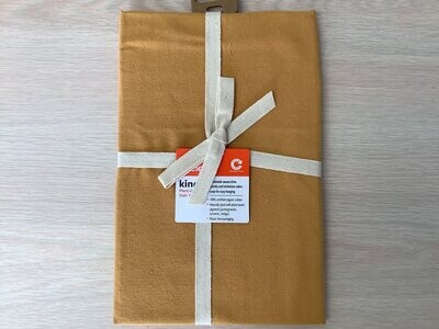 FULL CIRCLE KIND PLANT DYED ORGANIC COTTON DISH TOWEL 28” x 18” TURMERIC