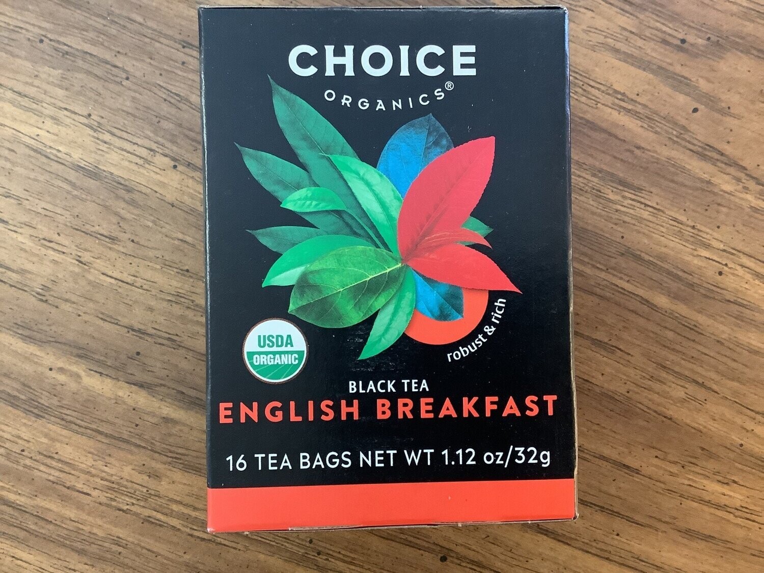 CHOICE TEAS English Breakfast Organic Black Tea 16 bag