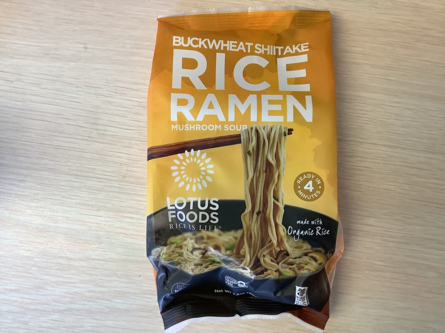 LOTUS FOODS RAMEN BUCKWHEAT MUSHROOM BROWN RICE 2.8 OZ