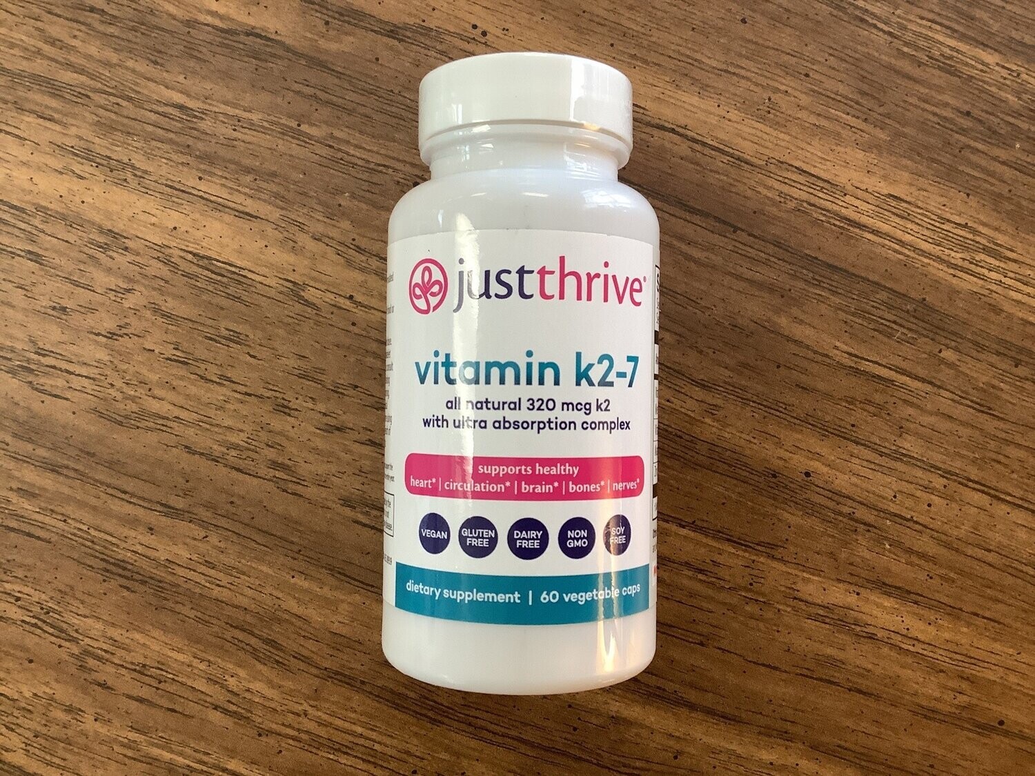 JUST THRIVE VITAMIN K2-7 60 VEG CAPS