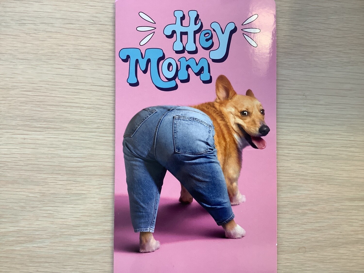 AVANTI CORGI DOG TALL CARD MOTHERS DAY CARD