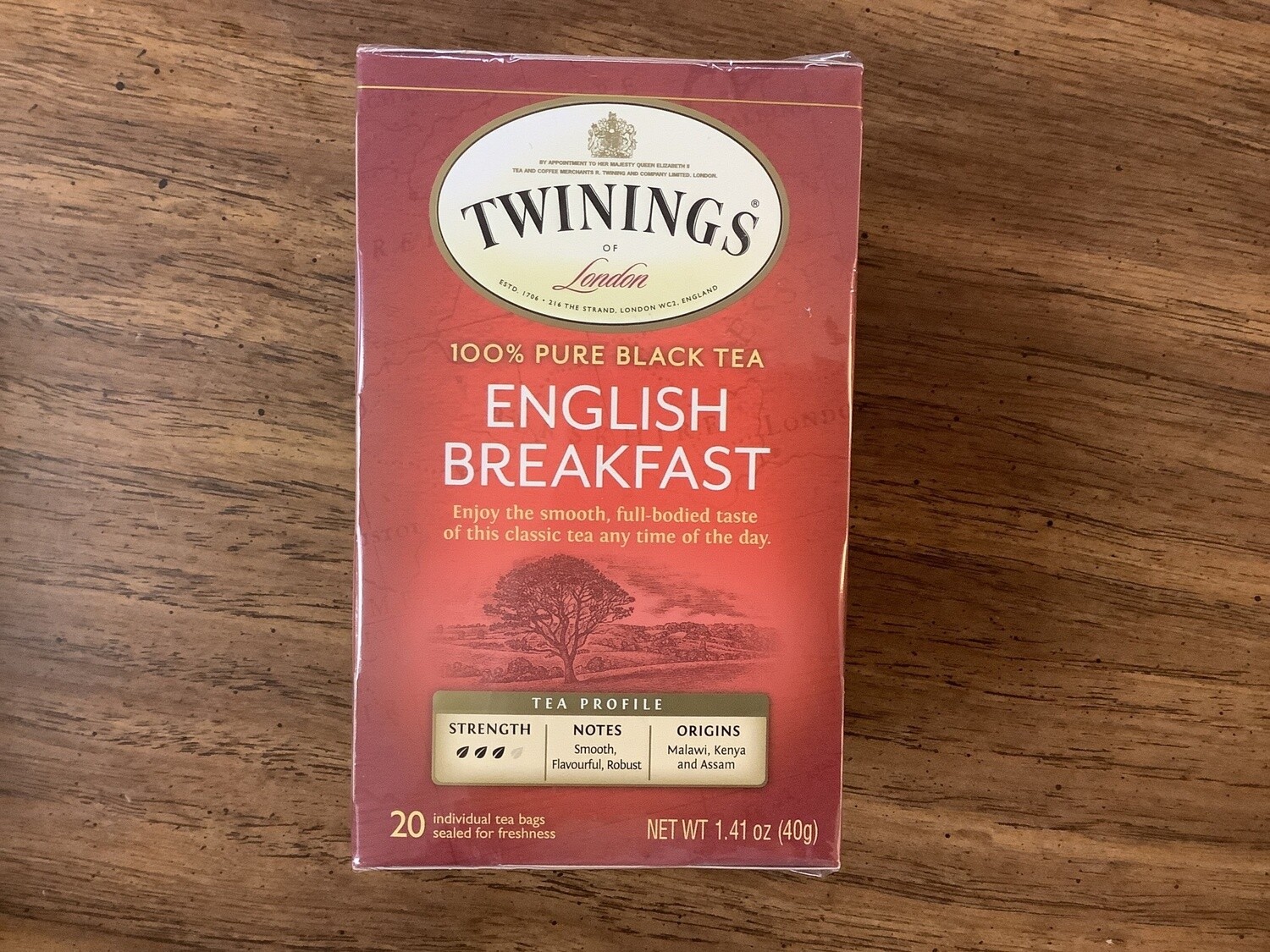 TWININGS TEA ENGLISH BREAKFAST 20 BG
