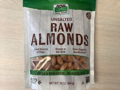 NOW ALMONDS RAW 1 LB
