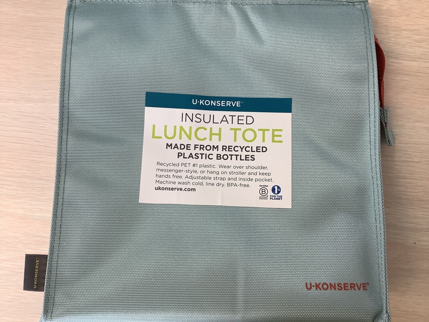 U KONSERVE LUNCH TOTE UNSULATED SEAFOAM