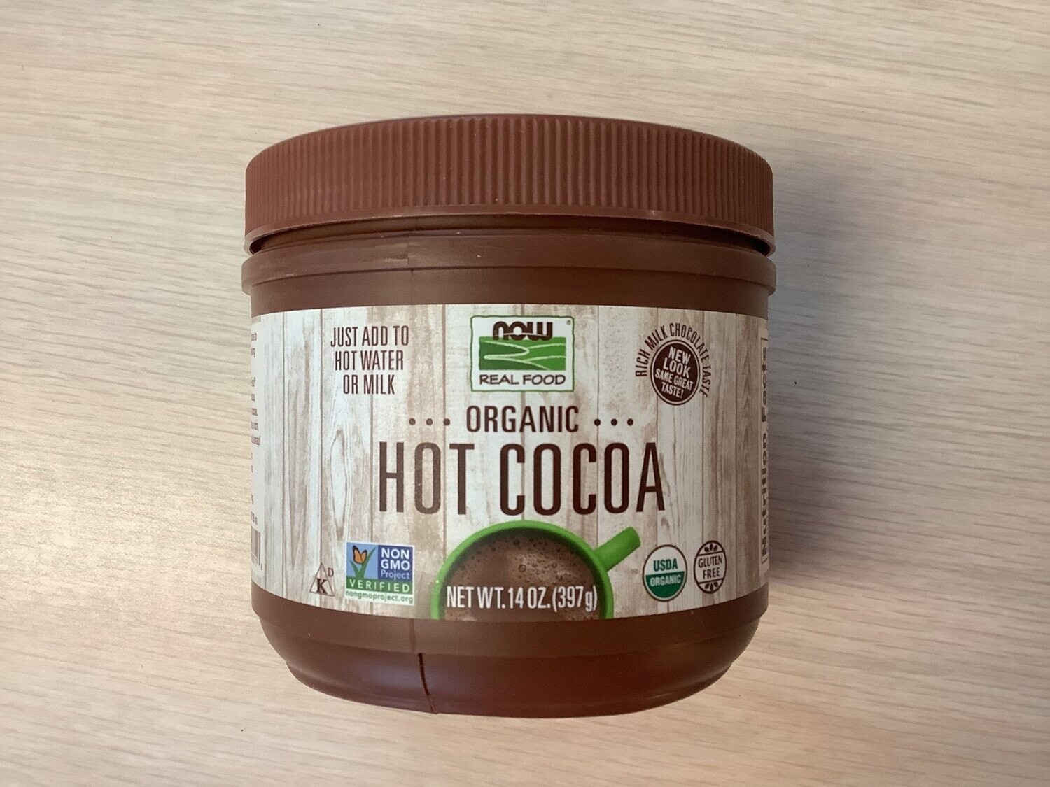 NOW HOT COCOA ORGANIC MIX 14 OZ